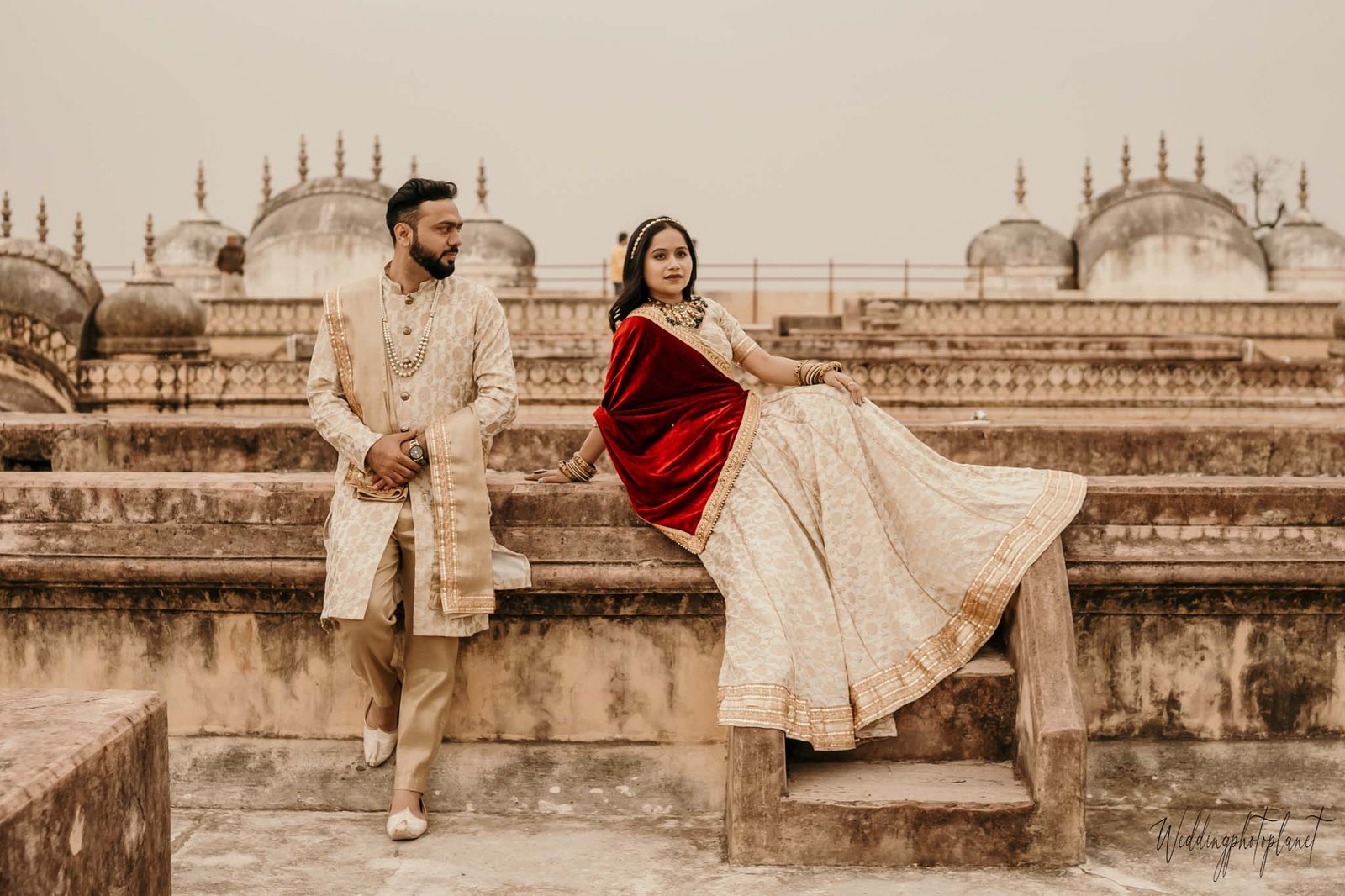 Couple in desi style