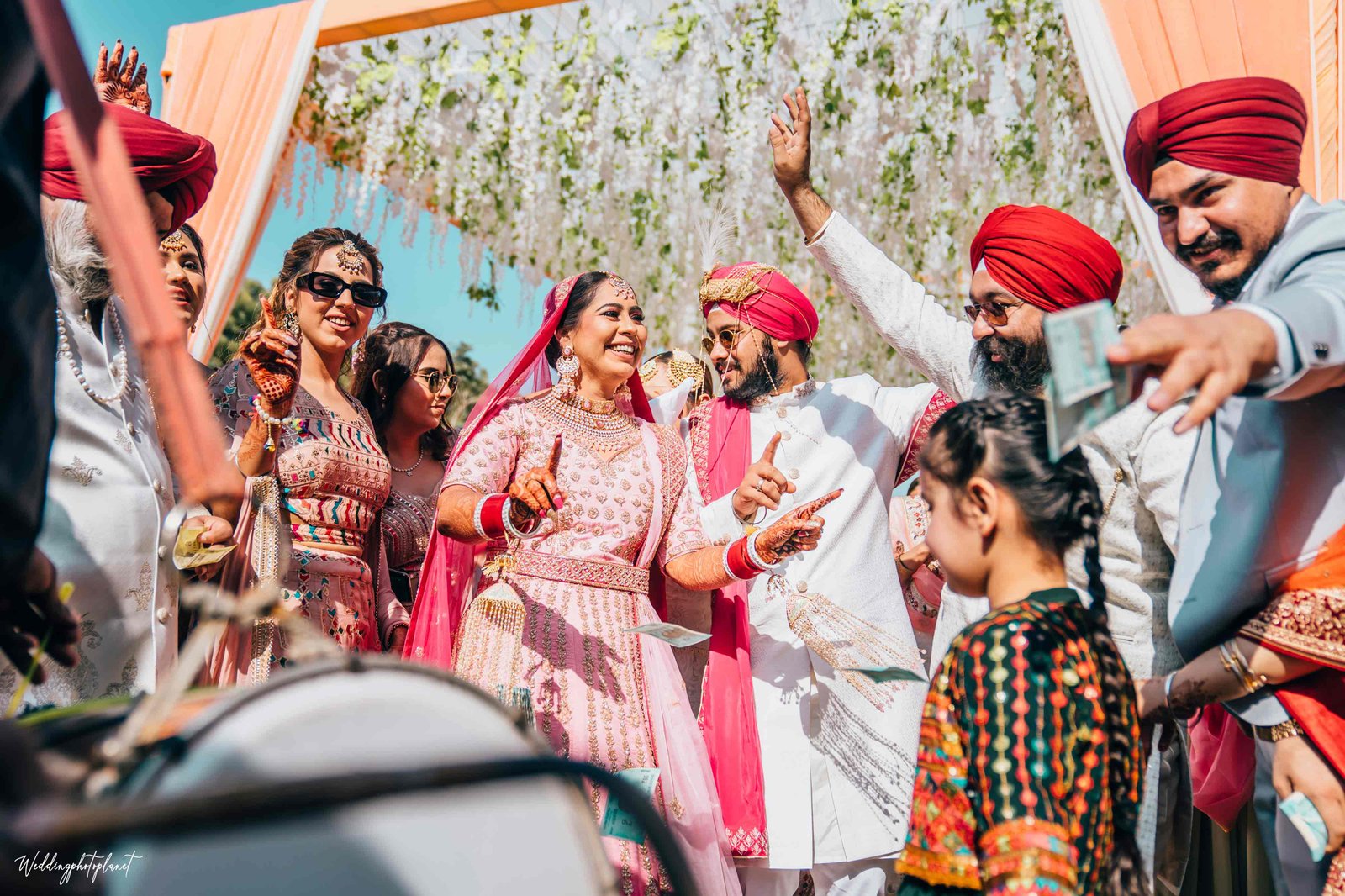 Bride and groom grand entry